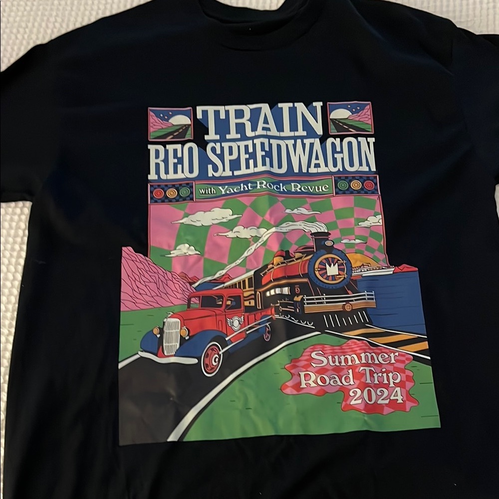 Black Train Red Speedwagon Graphic T-Shirt